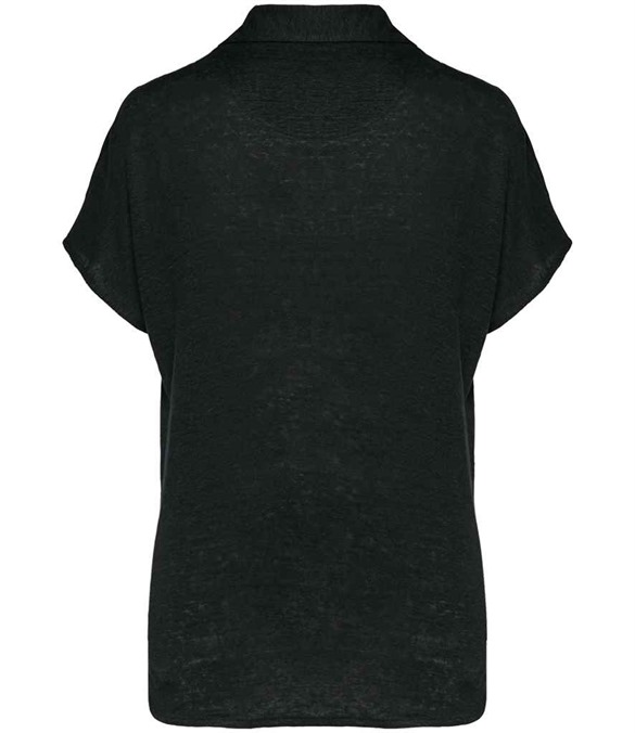 Spasso Ladies Linen Polo Shirt