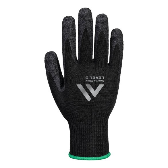 Needle Resistant F10 Latex Crinkle Glove