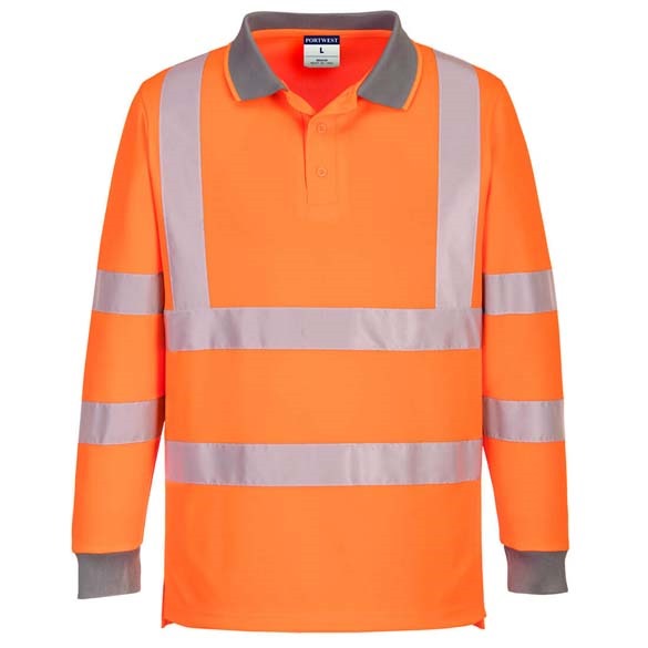 Eco Hi-Vis L/S Polo (Pk6)