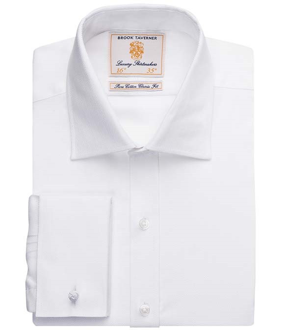 Brook Taverner Andora Long Sleeve Herringbone Shirt