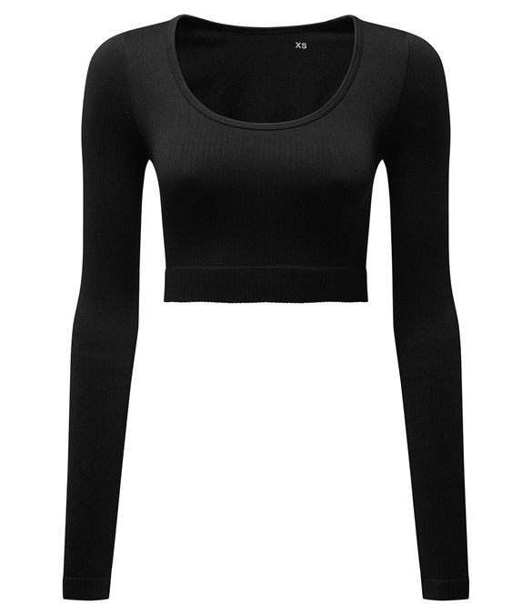 Women?s TriDri? ribbed seamless '3D Fit' crop top
