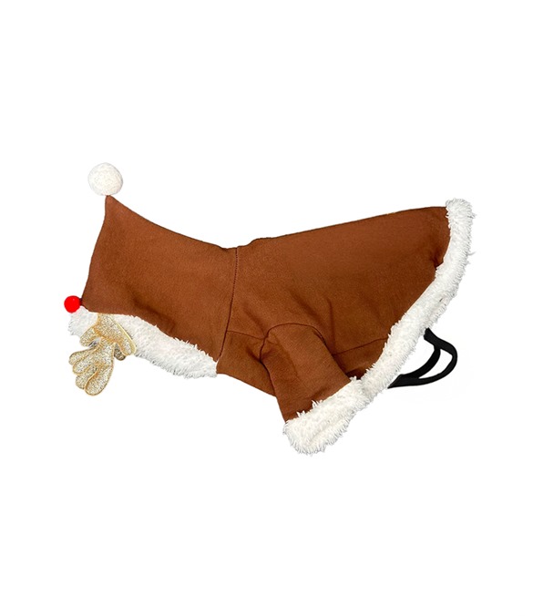 Dog’s reindeer hoodie