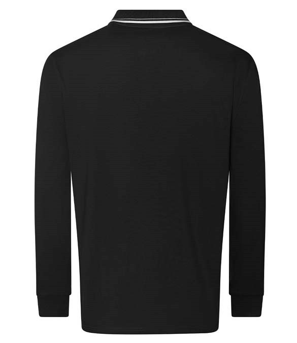 AWDis Long Sleeve Tipped 100 Polo Shirt