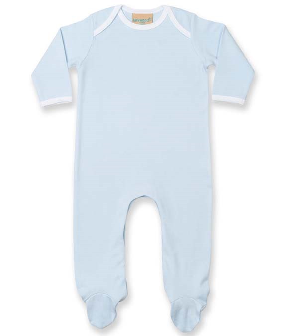 Larkwood Contrast Baby Sleepsuit