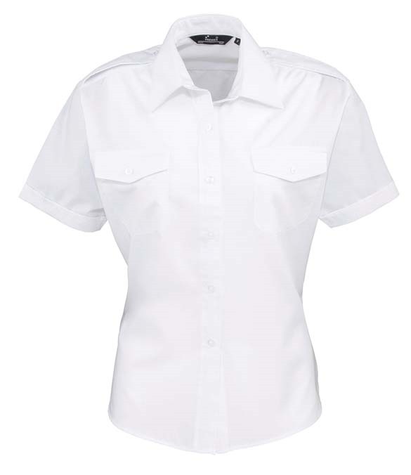 Premier Ladies Short Sleeve Pilot Shirt