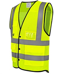 Yoko Superior Eco Mesh Button Waistcoat