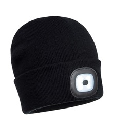Rechargeable Twin LED Beanie