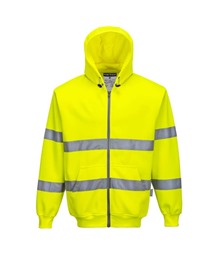 Hi-Vis Zip Front Hoodie