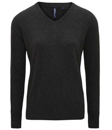 Women's cotton blend v-neck sweater