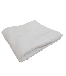 Organic hand towel with printable border