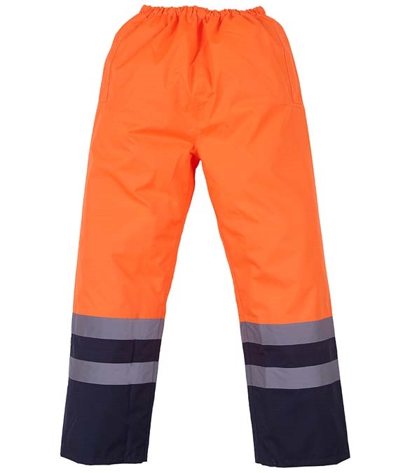 Yoko Hi-Vis Two Tone Waterproof Overtrousers