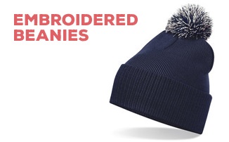 Embroidered beanies